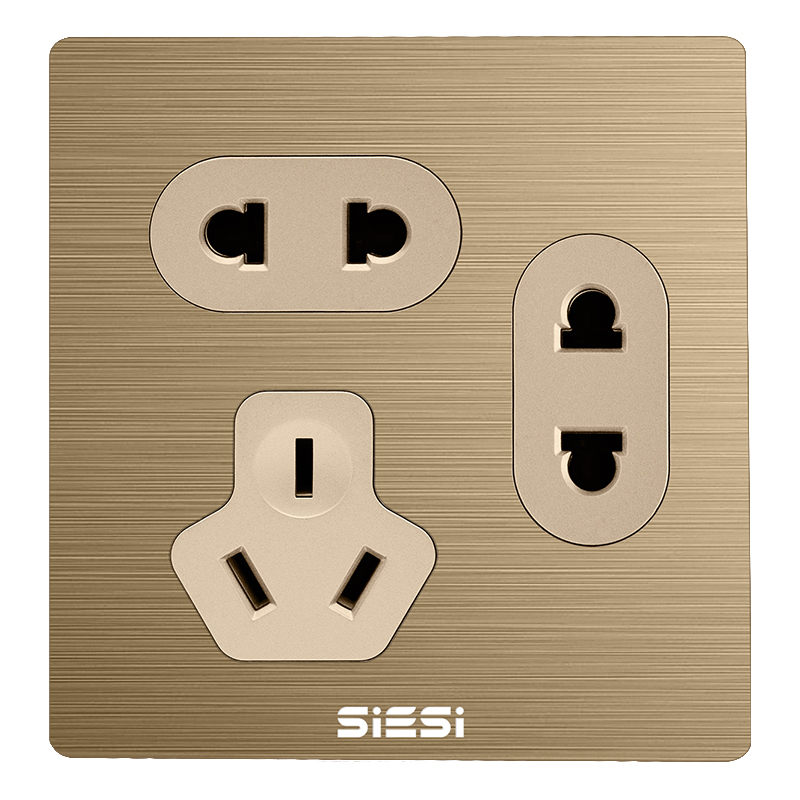 10A二二三极插座-V6富贵金-亚洲必赢照明官网