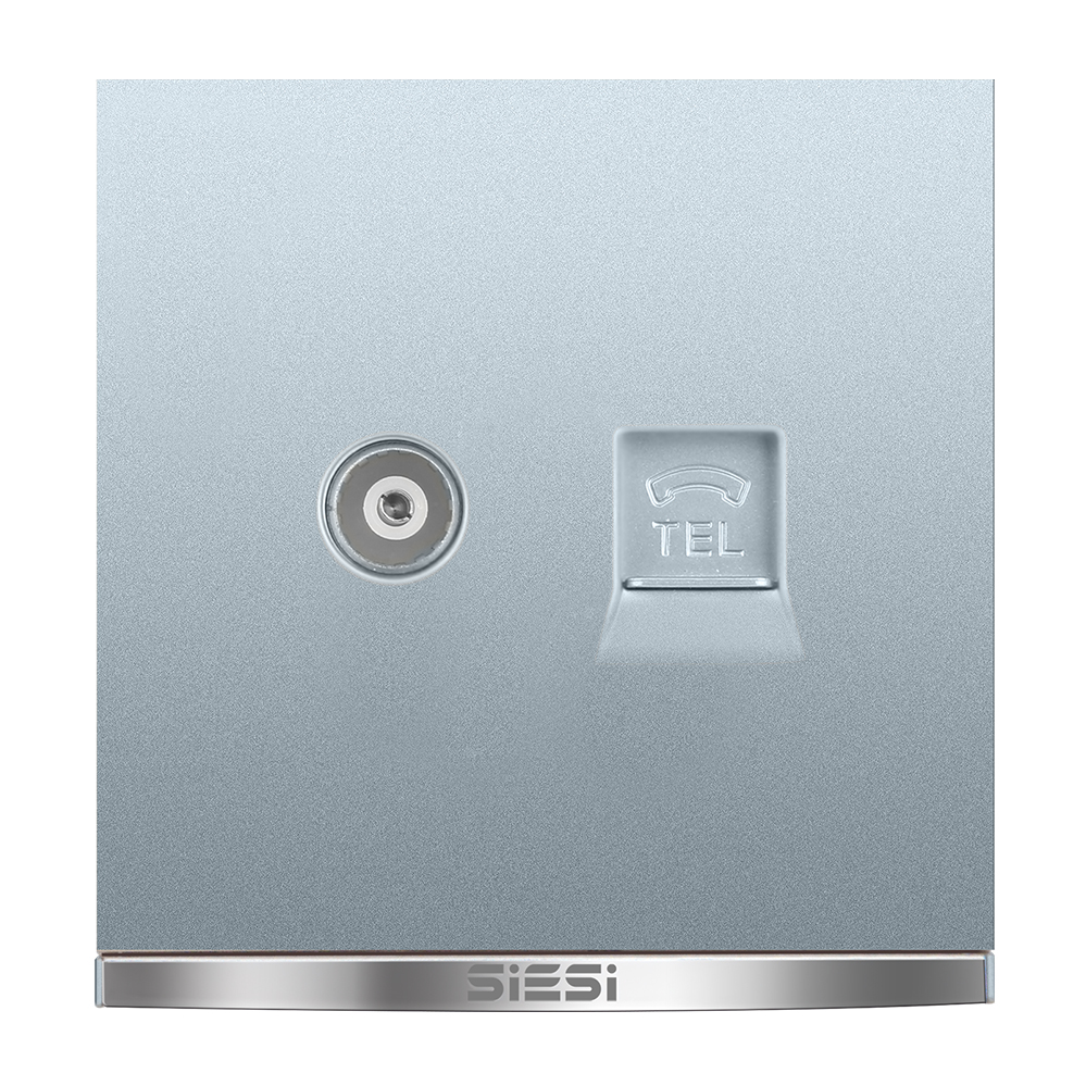 一位电视电话插座-V9太空灰-亚洲必赢照明官网