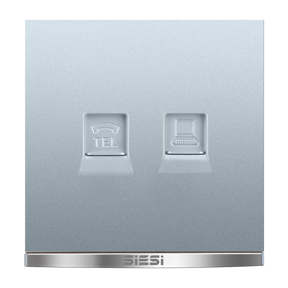 一位电话电脑插座-V9太空灰-亚洲必赢照明官网