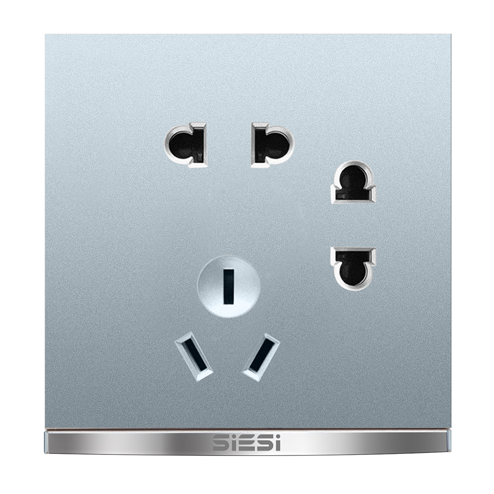 10A二二三极插座-V9太空灰-亚洲必赢照明官网