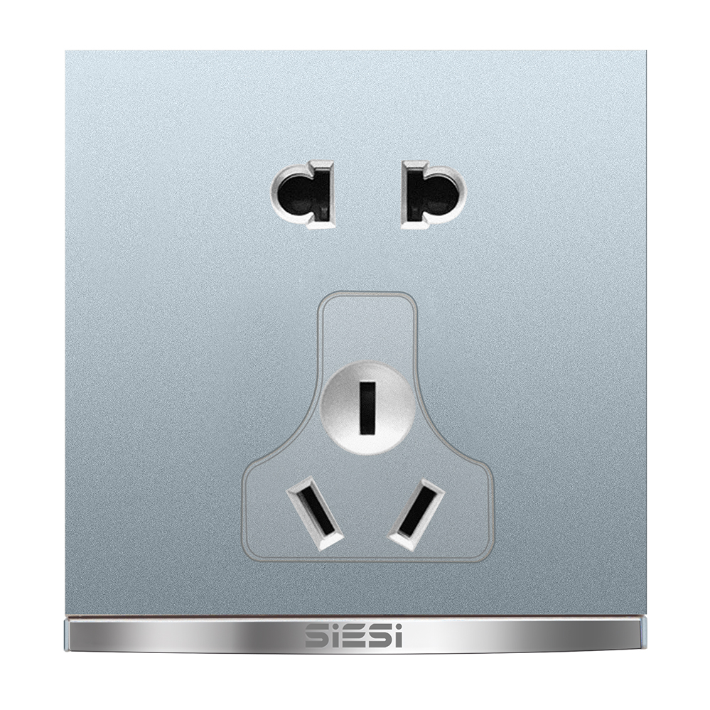 10A二三极万能插座-V9太空灰-亚洲必赢照明官网