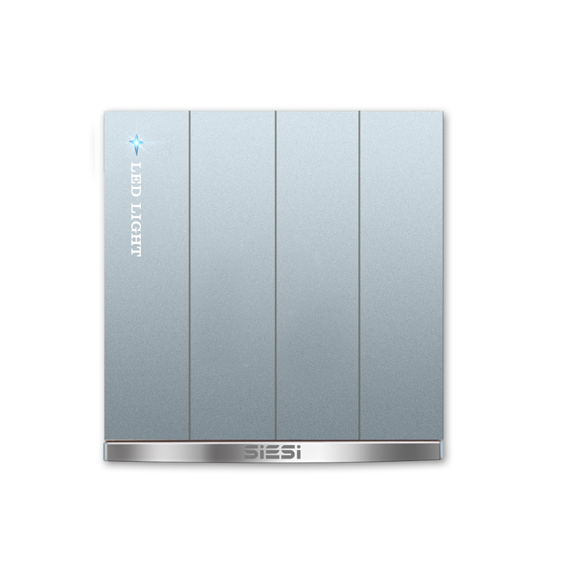 10A四位（单/双）控开关-V9太空灰-亚洲必赢照明官网