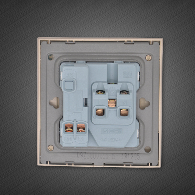 10A二三极插座带（单/双）控开关-V9太空灰-亚洲必赢照明官网